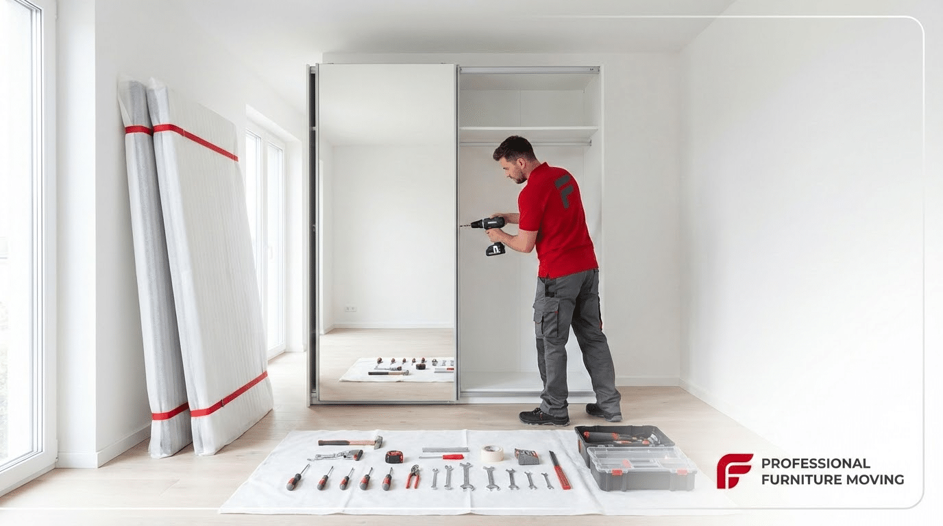 פירוק והרכבה של רהיטים בהובלת דירה – צוות מקצועי בעבודה