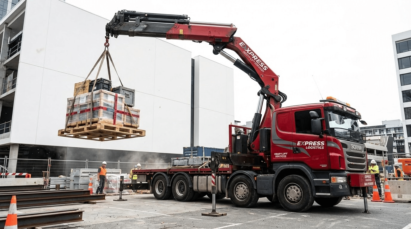מתי צריך הובלת משטחים עם מנוף – מדריך מקצועי