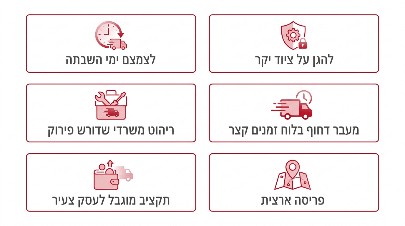 מיפוי צרכים ומה עסק קטן מקבל בשירות הובלה